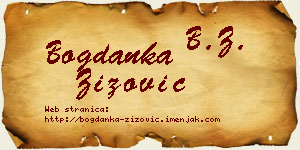 Bogdanka Žižović vizit kartica